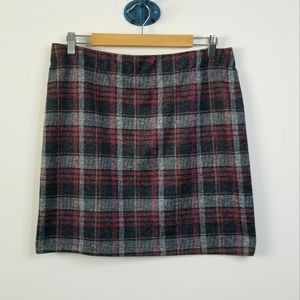 EUC Plaid Flannel Mini Skirt Size 1X
